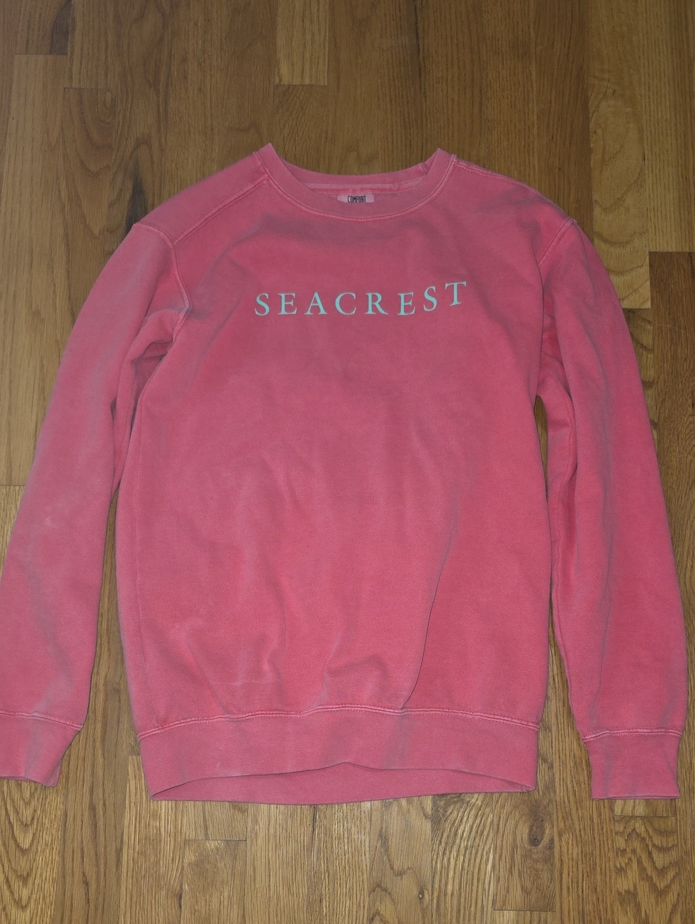 Comfort Colors Seacrest Crewneck Sweater in Coral